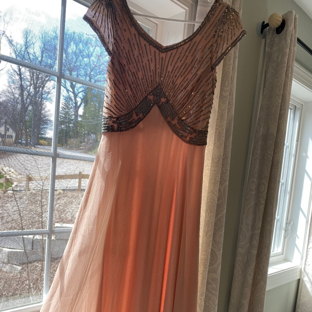 Pink bridesmaid maxi